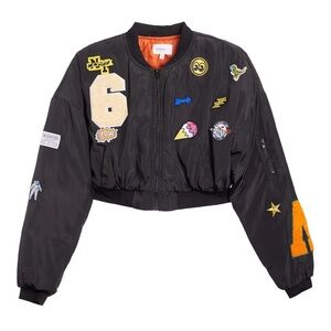 Better Be cropped bomber jacket.